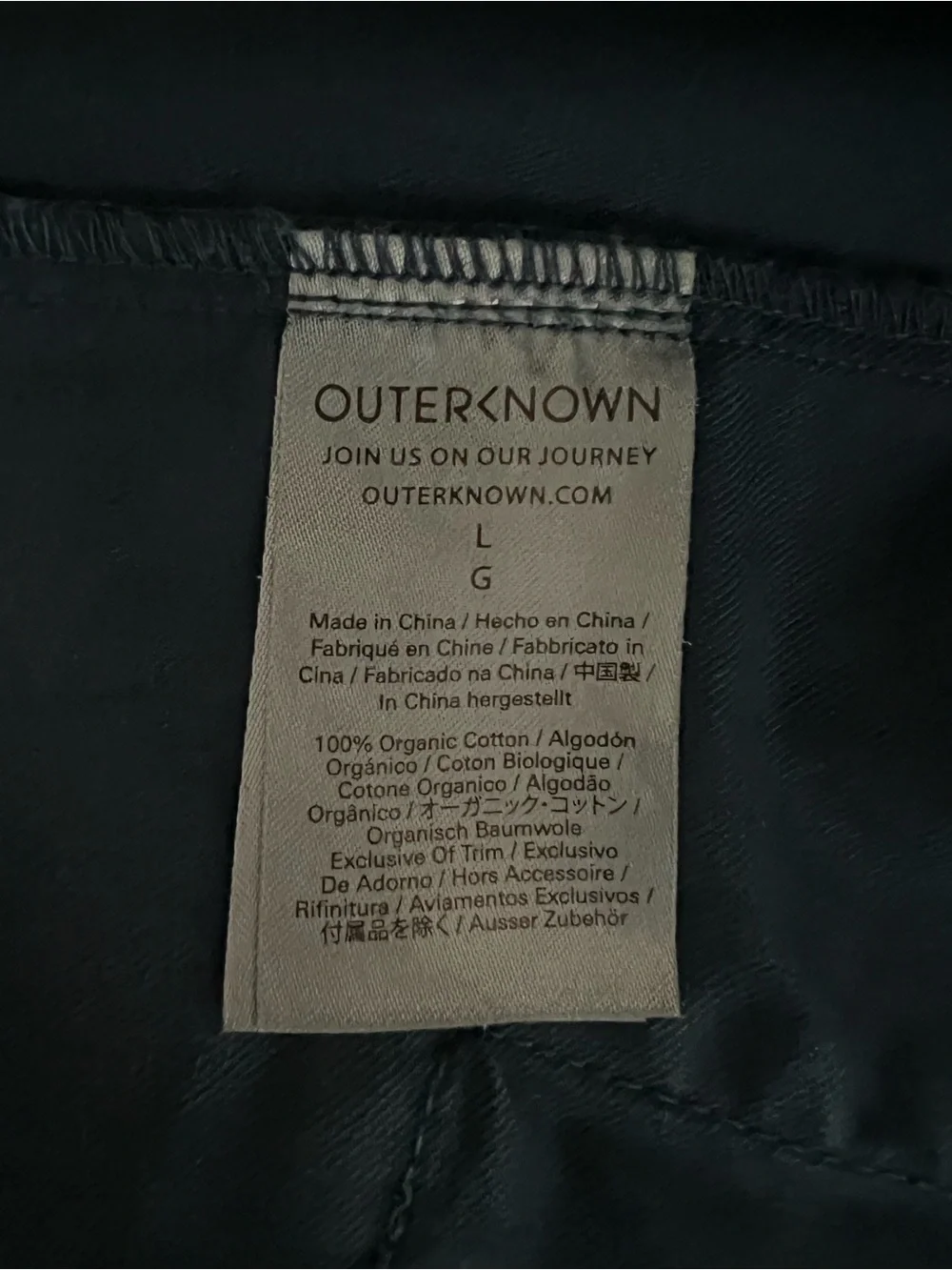 Outerknown RHC Ron Herman Coach Jacket  100% Organic Cotton Canvas Windbreaker L